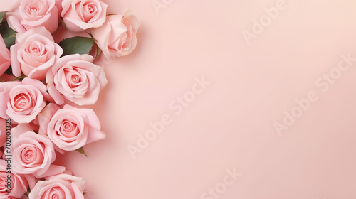 beautiful flowers composition. blank frame for text