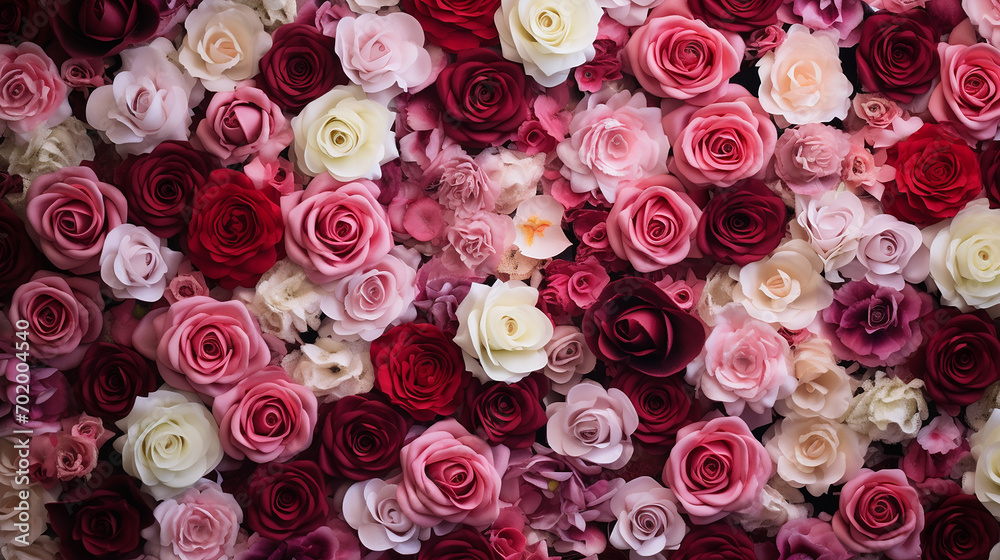 backdrop of red and pink rose flowers wall background backdrop of red and pink rose flowers wall background