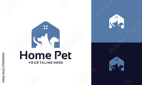 dog pet home logo design inspiration