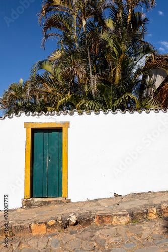 Traditional colonial and baroque style in constructions in the historic town of Tiradentes, Minas Gerais, Brazil