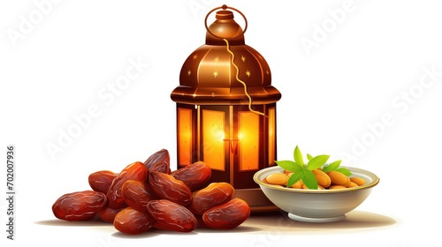 Ramadan Kareem, Ramadan lantern with dates