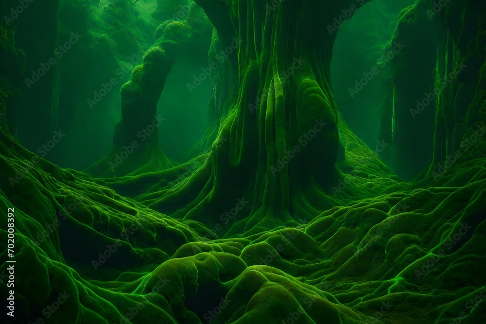A green marvel confined in a , its roots seeking freedom. A green marvel confined in a , its roots seeking freedom.