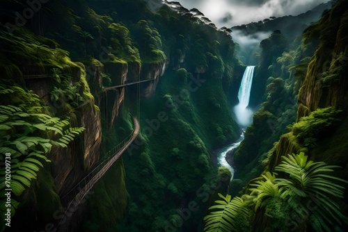 A dramatic rainforest gorge bears witness to the enduring forces of nature.