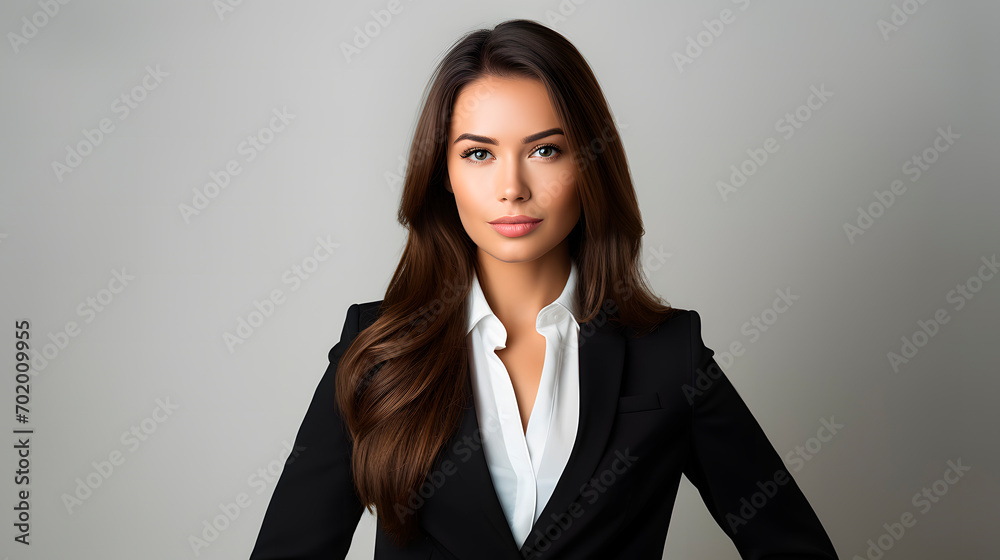 businesswoman on white background businesswoman on white background