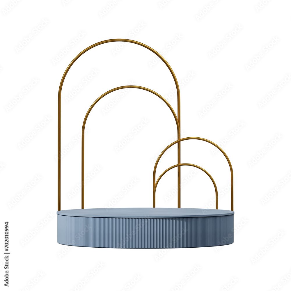gold arch backdrop 3d render image, transparent background of blue cylinder podium in square
gold arch backdrop 3d render image, transparent background of blue cylinder podium in square