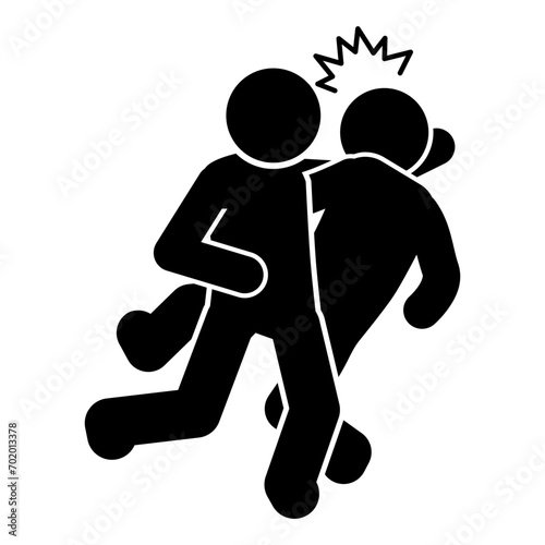 vector illustration of mixed martial arts, fighting, brawling, throwing, punching