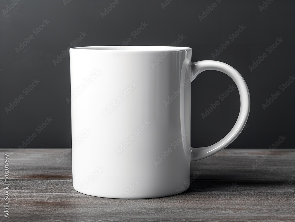 Fototapeta premium Stylish Ceramic Mug Mockup for Branding - AI Generated