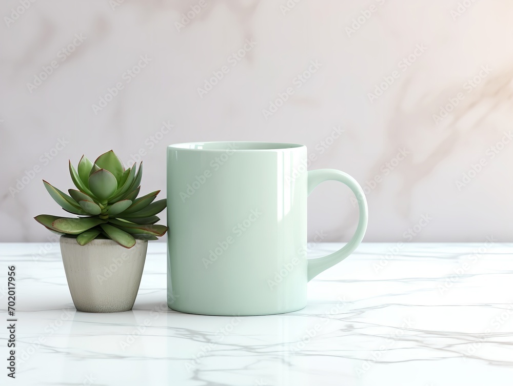 Stylish Ceramic Mug Mockup for Branding - AI Generated Stylish Ceramic Mug Mockup for Branding - AI Generated