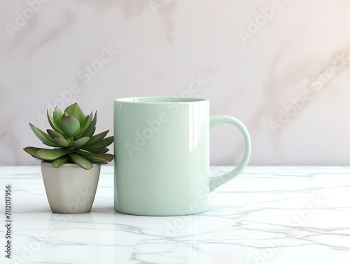 Stylish Ceramic Mug Mockup for Branding - AI Generated