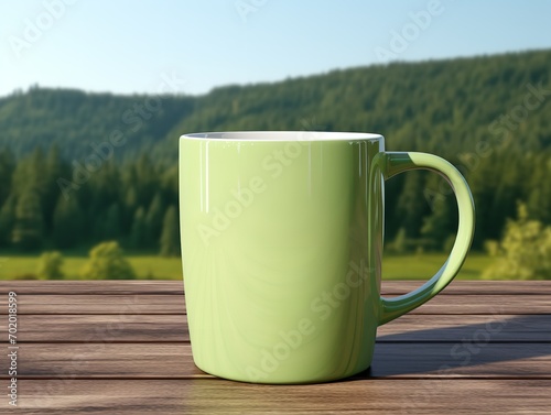 Stylish Ceramic Mug Mockup for Branding - AI Generated © VisualMarketplace