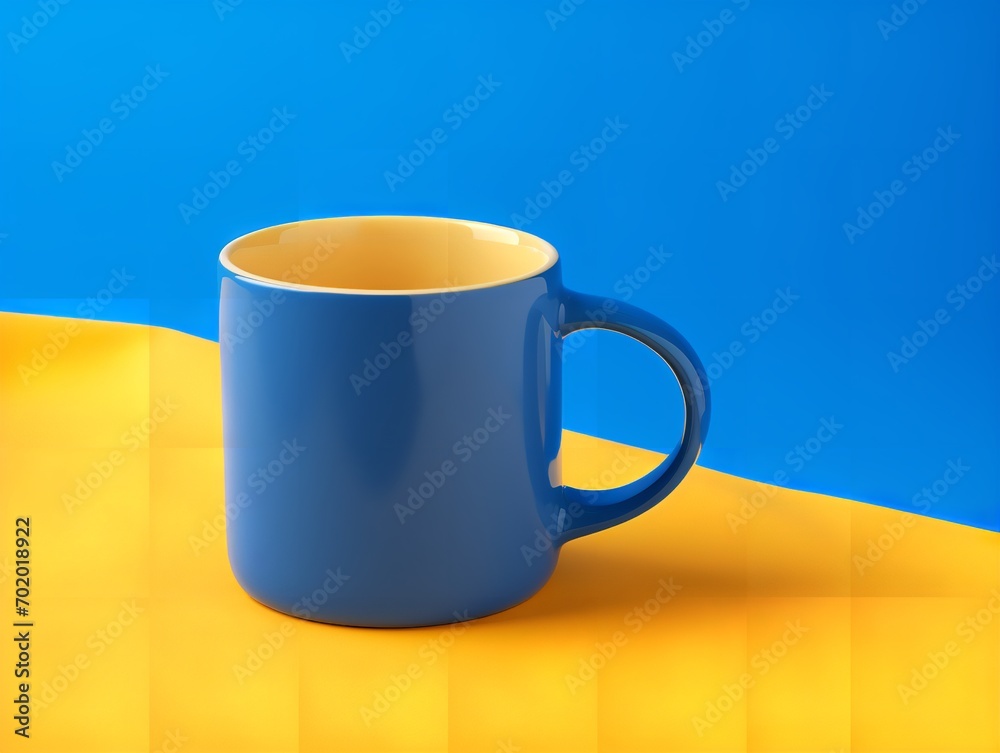Obraz premium Stylish Ceramic Mug Mockup for Branding - AI Generated