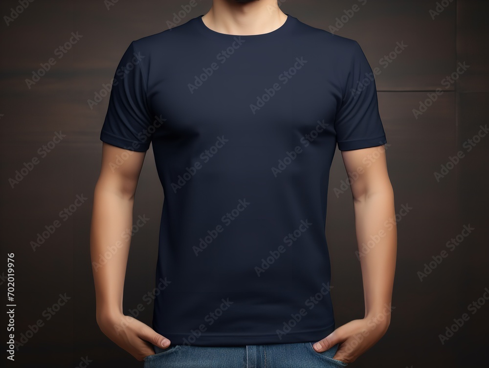 Obraz premium Trendy T-Shirt Design Mockup for Apparel - AI Generated