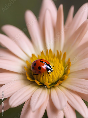 ladybug on daisy