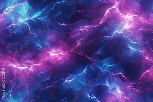 Blue and purple lightning bolt seamless pattern