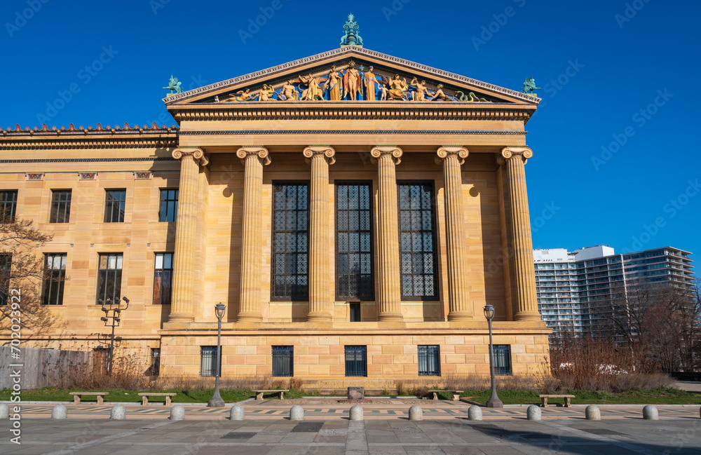 Exterior of the Philadelphia Museum of Art in Philadelphia, Pennsylvania