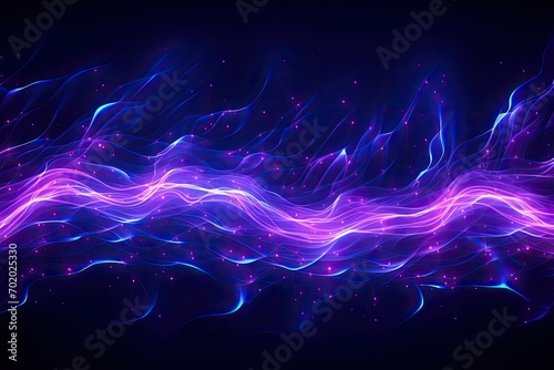 Abstract purple and blue neon color banner © JanNiklas