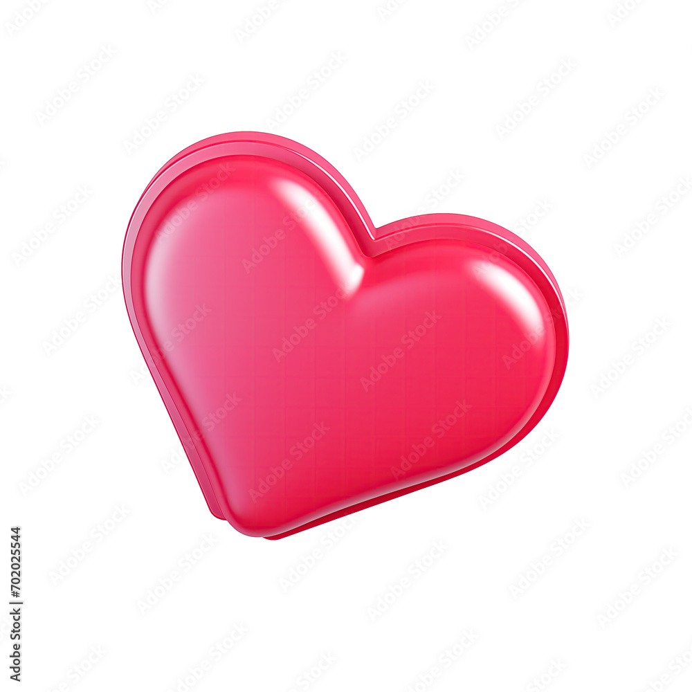 red heart isolated on white red heart isolated on white