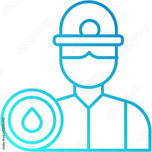 oil worker vector design icon.svg