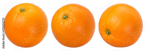 Orange fruit isolated, transparent PNG, PNG format, full depth of field, cut out