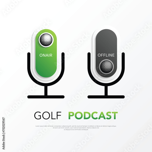 Microphone podcast golf
