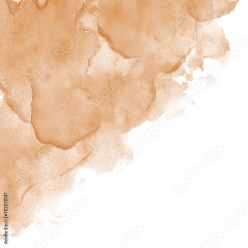 Brown Abstract Cloud Watercolor Textured Transparency Background