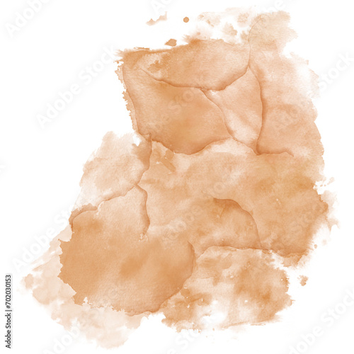 Brown Abstract Cloud Watercolor Textured Transparency Background