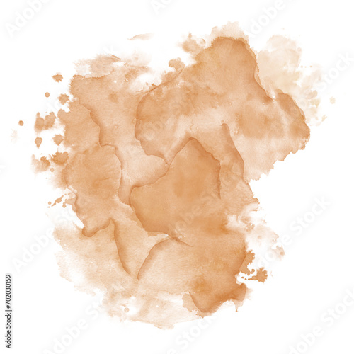 Brown Abstract Cloud Watercolor Textured Transparency Background