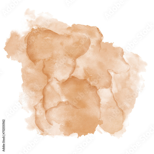 Brown Abstract Cloud Watercolor Textured Transparency Background
