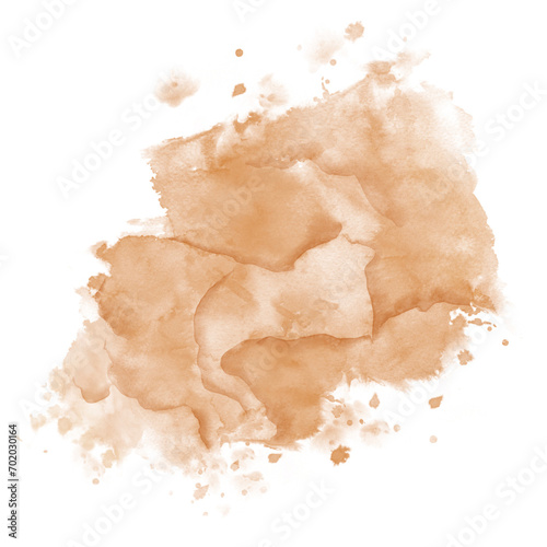 Brown Abstract Cloud Watercolor Textured Transparency Background