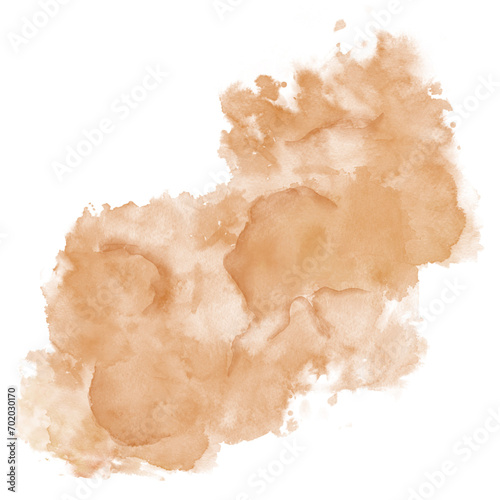 Brown Abstract Cloud Watercolor Textured Transparency Background