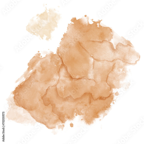 Brown Abstract Cloud Watercolor Textured Transparency Background