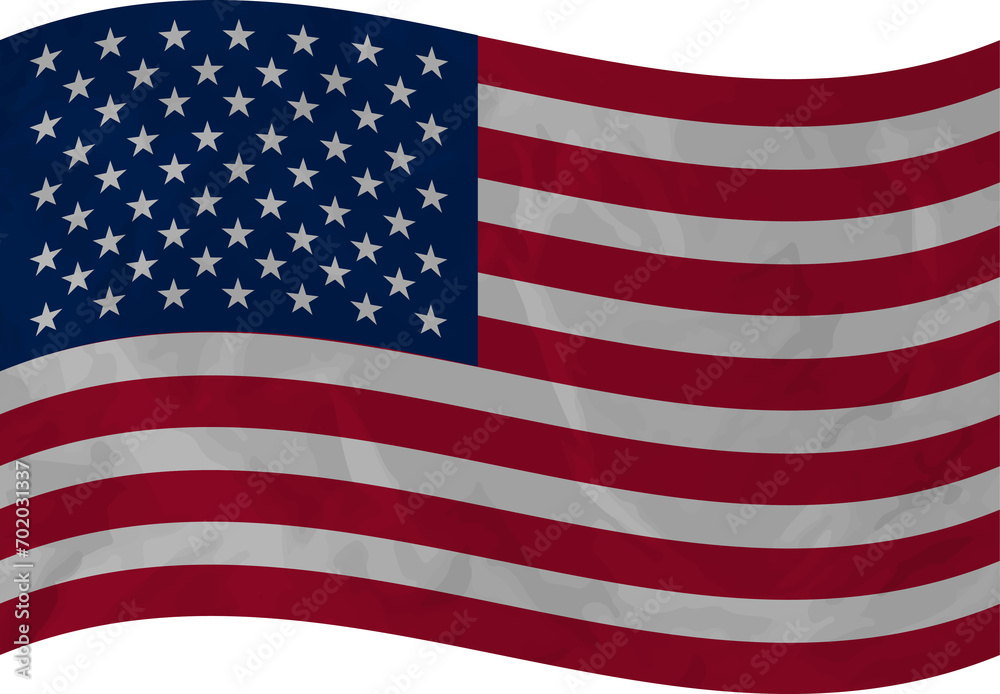 United States flag crumpled. USA grunge United States flag crumpled. USA grunge