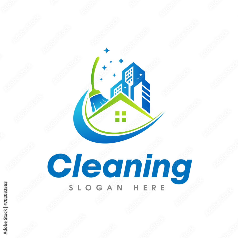 Cleaning Service Business Logo Symbol Icon Design Template Cleaning Service Business Logo Symbol Icon Design Template