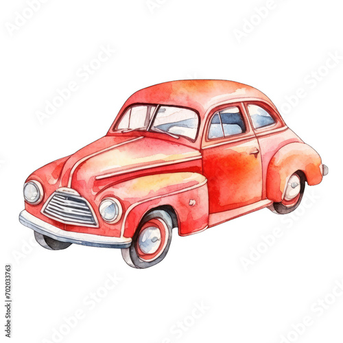 Toy car watercolor Transparent Background Png Image
