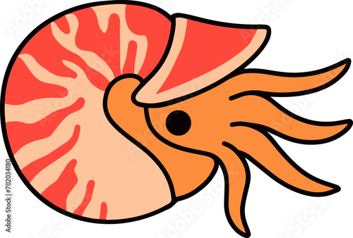 Cute Nautilus Sea Animal