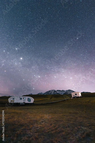 starnight over the mountains photo