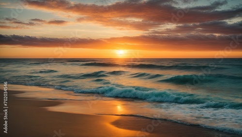 Sunset Serenity by the Seashore © Famahobi