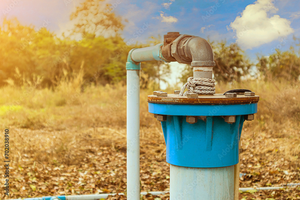 Groundwater wells are drilled and water is supplied with PVC pipes