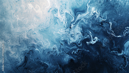 Mystical Indigo to Silver Mist Ethereal Abstract Background
