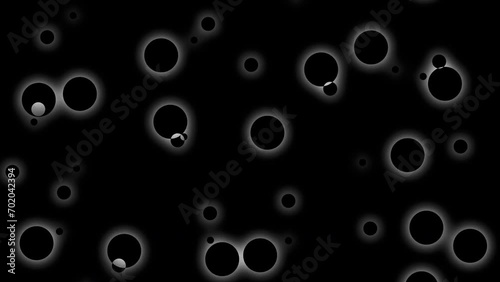 Particle, Blackhole, Virus, Abstract background loop