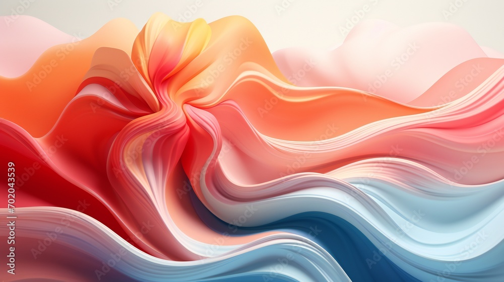 A calming loop of wavy leaves in a meditative rhythm, ideal for a peaceful screensaver A calming loop of wavy leaves in a meditative rhythm, ideal for a peaceful screensaver