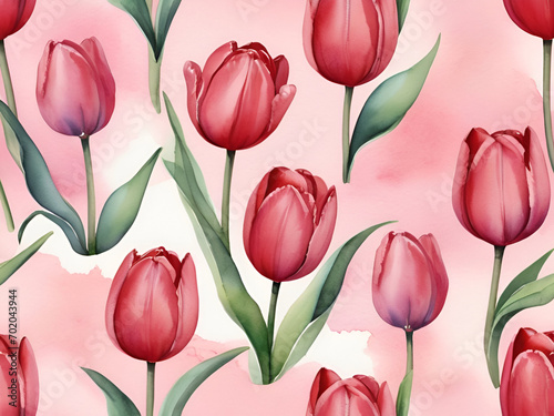 Beautiful red and pink tulips background jpg