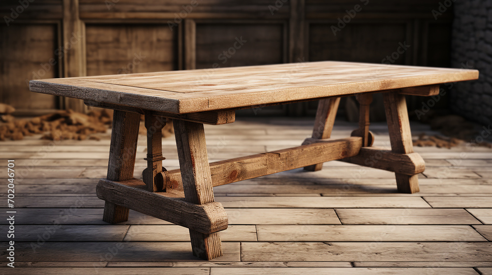 old wooden table 3d rendering high quality old wooden table 3d rendering high quality