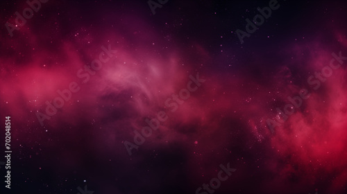 Astral Dreamscape with Luminous Stars : Red aurora on black background 