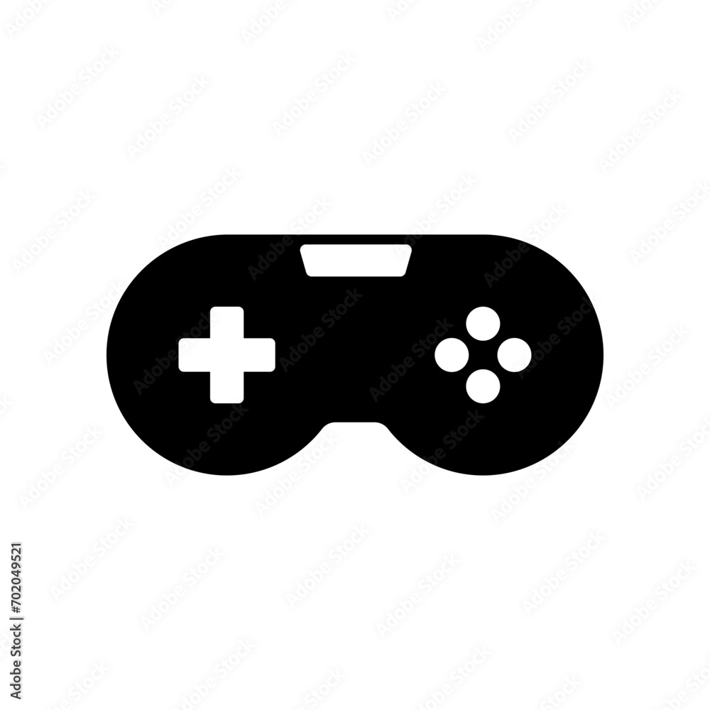 Gamepad icon vector isolated on white background. Gamepad icon vector isolated on white background.
