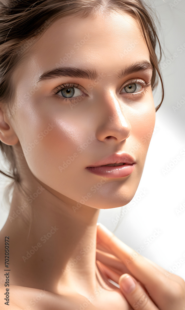 close up portrait of a woman, Generative AI close up portrait of a woman, Generative AI