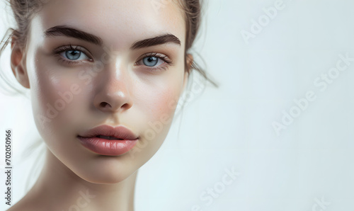 close up portrait of a woman, Generative AI