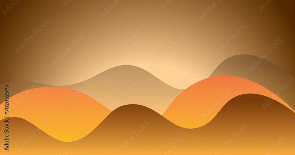 badge and brown waves vector background badge and brown waves vector background