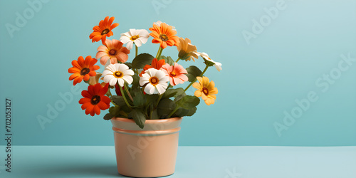 A vase of daisies, Cute Flower Pot .