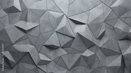 industrial concrete polygonal geometric wall